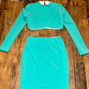 M Aqua Eleganzarella 2 Piece Skirt Set
